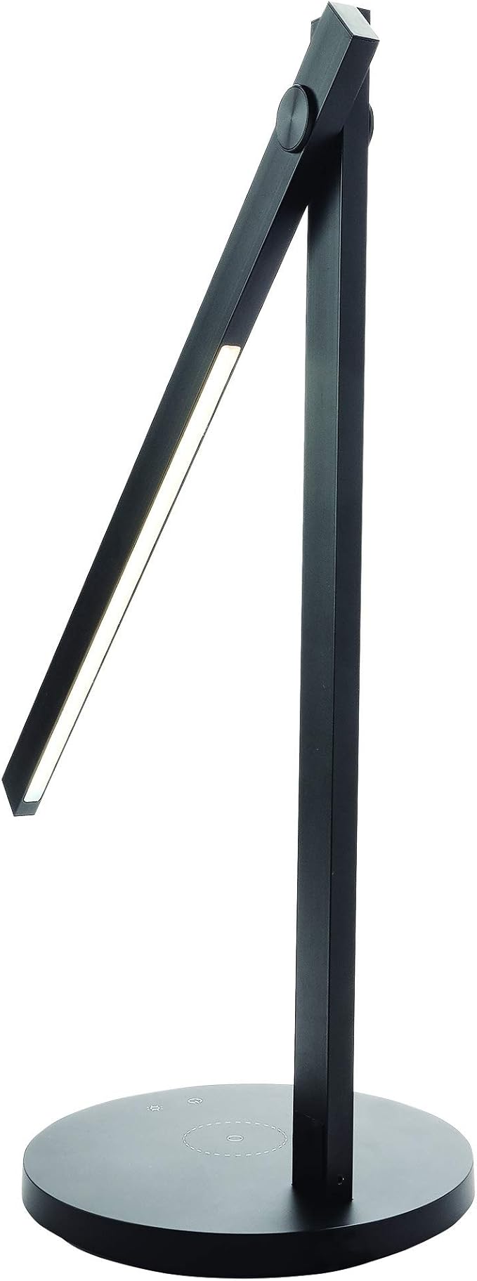 Newhouse Lighting Adonis White Metal Dimmable and Adjustable Color Temperature Energy-Efficient Modern LED Desk Lamp with Built-in Wireless Phone Charger