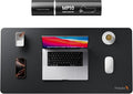 ProtoArc MP10 Leather Desk Mat, Large Mouse Pad- 31.5×15.8 inch, Non-Slip PU Leather Desk Pad Protector, Premium Desktop Mat for Computer, Keyboard and Mouse, Black