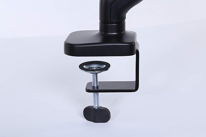 ApexDesk Dual Monitor Arm Desk Mount – Adjustable Height Gas Spring – VESA Mount with C Clamp & Mounting Base – Computer Monitor Stand for Screen up to 32 inch – Holds up to 20 lbs., Black (DMM-24)