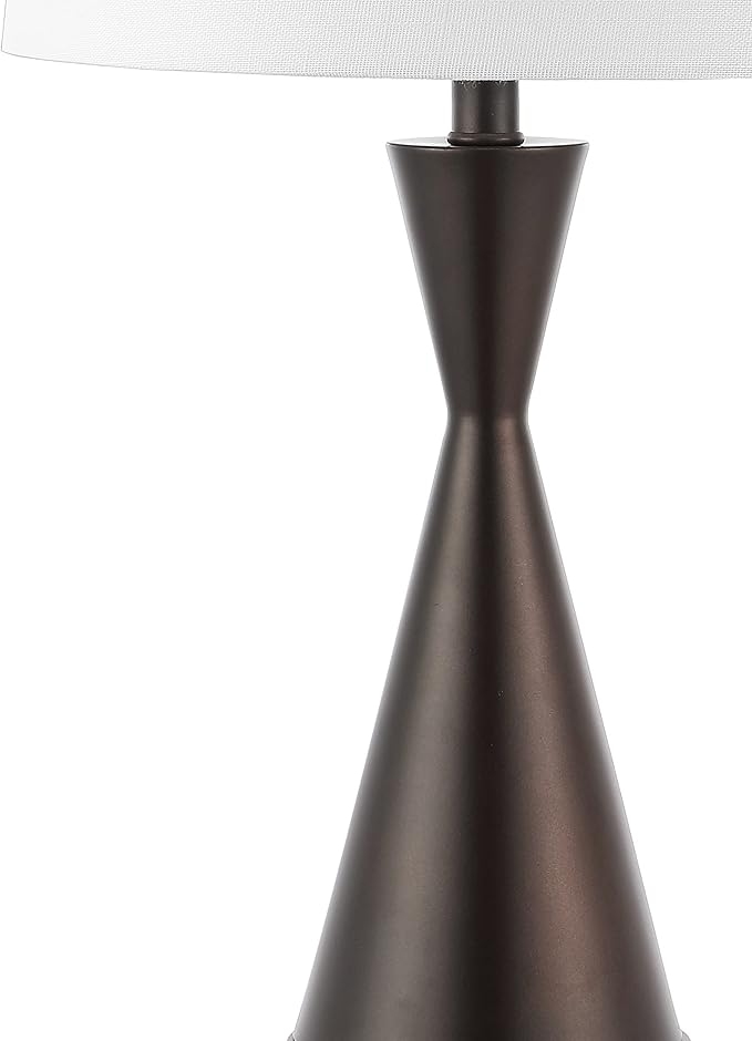 Eyely EYL4046C-SET2 Cato 26" French Country Farmhouse Iron LED Table Lamp with USB Charging Port for Reading Room, Living Room, Office, Bedroom, Classic, Coastal, Oil Rubbed Bronze (Set of 2)