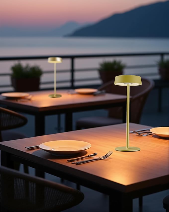 Cordless Lamp, RGB, Outdoor Waterproof, Dimmable Touch Control 3 Color Temperature, Battery Operated Portable, LED Memory Function, Rechargeable Table Lamp, Desk Lamp, Patio Dinning Restaurant Kitchen