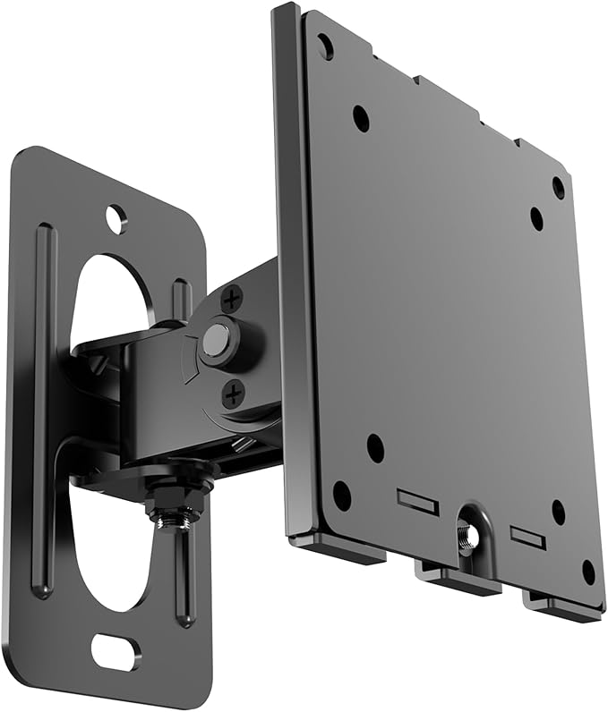 Monitor Wall Mount for 17–49 Inch Ultrawide Screens,Heavy Duty Monitor arm up to 44 lbs with Swivel,Tilt & Rotation,VESA 75x75 & 100x100,Black