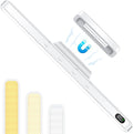 WILLED 3W Magnetic Light Bar, Eye-Friendly Makeup Lighting, 2000mah Vanity Lights for Mirror with Battery Display, Button Control Rechargeable Light Bar for Cabinet, Closet, Bathroom and Desk