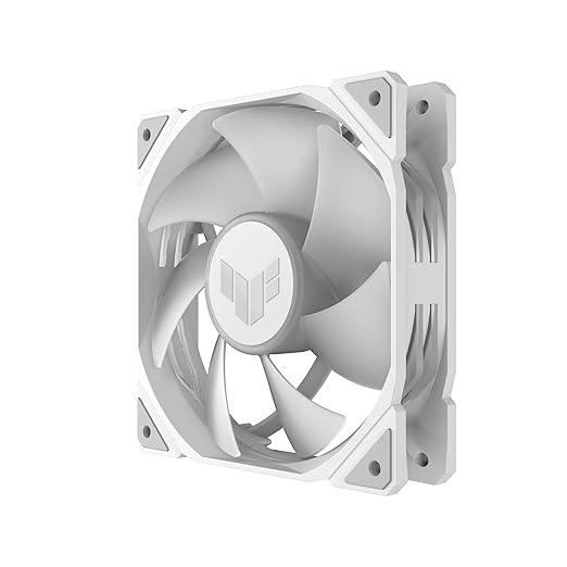 ASUS TUF Gaming TR120 120mm ARGB White Fan Triple Pack 28mm Fan Frame, 3.3mm H2O high Static Pressure, 77.4 CFM Airflow, Double-Layer LED Array, Flexible Side Pattern, Aura sync, PWM Control
