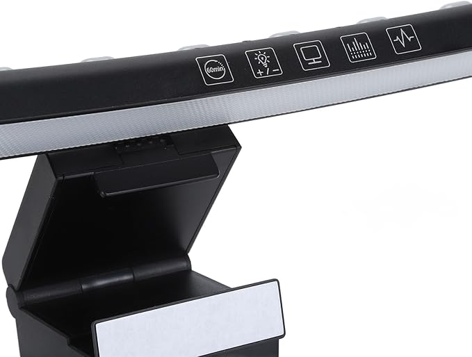 RGB Monitor Lamp Bar, Light Source RGB Monitor Light Bar for Office, Monitor Lamp Bar with RGB Backlight and Music Sync, Eye Caring Curved Computer Monitor Light Bar