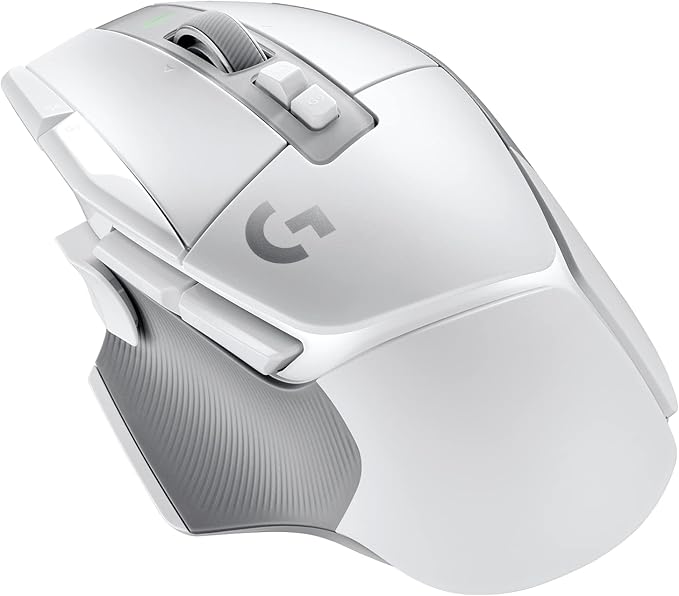 Logitech G502 X Lightspeed Wireless Gaming Mouse: Optical Switches, 13 Buttons, <140 hrs Battery Life & USB-C, Infinite Scroll Toggle, PowerPlay Wireless Charging Capable, for PC/MacOS - White