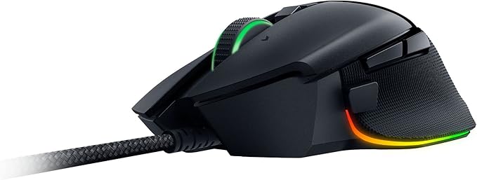Razer Basilisk V3 Customizable Ergonomic Gaming Mouse: Fastest Gaming Mouse Switch-Chroma RGB Lighting-26K DPI Optical Sensor-11 Programmable Buttons-HyperScroll Tilt Wheel-Classic Black,(Pack of 10)