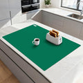 Extra Large Silicone Mat for Resin 36.2" x 24", 2MM Thick Silicone Craft Mat for Table, Multifunction Silicon Matt for Kitchen Countertop Protector Heat Resistant Placemat by Foepoge(Dark Green)
