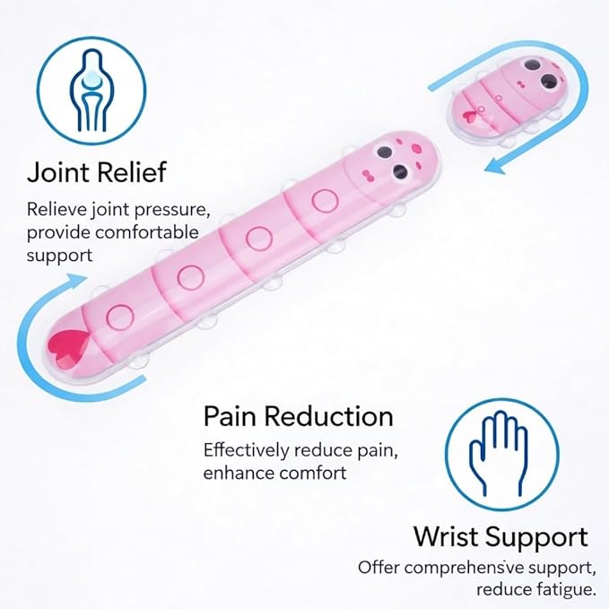 Cute Ergonomic Gel Jelly Wrist Rest for Office & Gaming, Support to Relieve Wrist Fatigue, Non-Slip Gel Pad for All-Day Typing Comfort, Won’t Flatten or Lose Shape After Long-Term Use