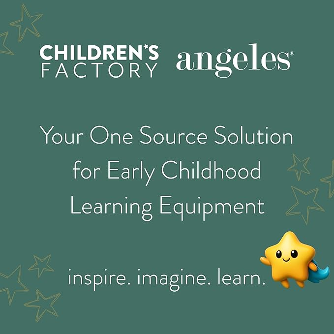Angeles Value Stack 7" Child Chair, Natural Tan, 4 Pack, Stackable Ergonomic Seating Solution for Classrooms and Homeschools