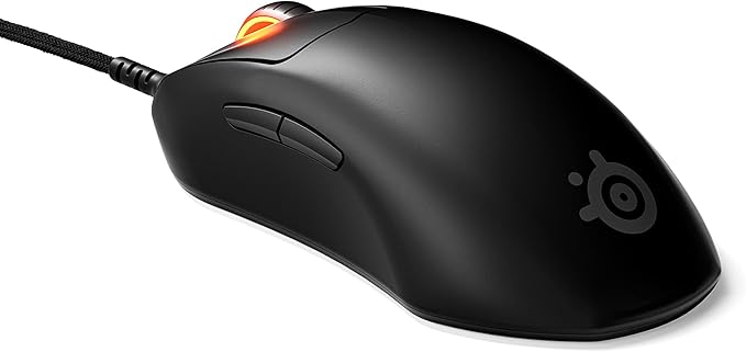 SteelSeries Esports Mini FPS Gaming Mouse Ultra Light 61g – Prime Mini Edit – 5 Programmable Buttons – 18K CPI TrueMove Pro Sensor – Magnetic Optical Switches - Customizable - RGB Lighting – PC/Mac