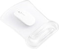 Ospelelf Clear Gel Mouse Pad with Wrist Rest, Ergonomic Cushioned Support for Typing, Relief Carpal Tunnel, Wrist Pain, Easy to Clean & Cooling, Comfort for Office, Computer, Programmer, Gamer