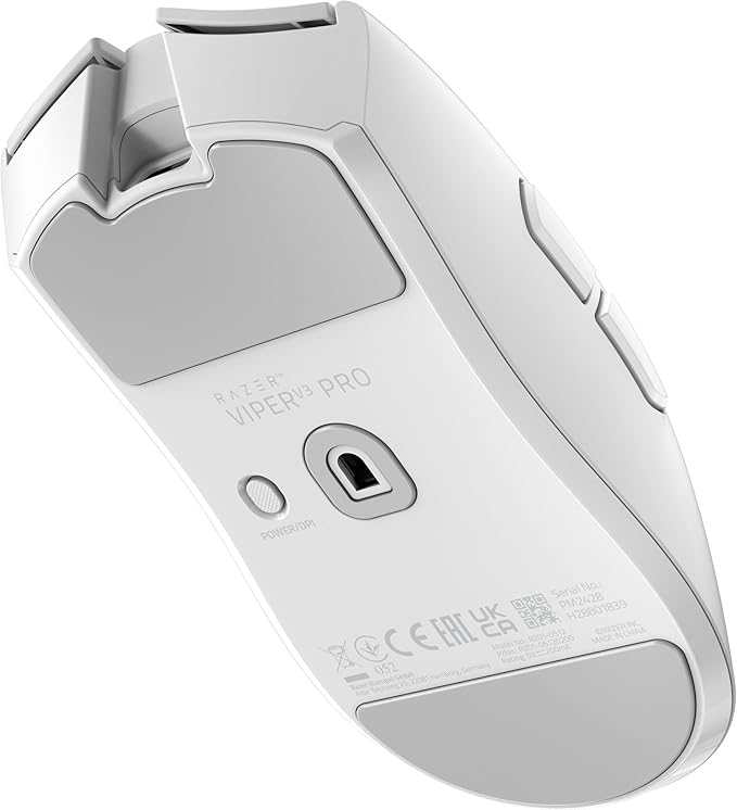Razer Viper V3 Pro Wireless Esports Gaming Mouse: Symmetrical - 55g Lightweight - 8K Polling - 35K DPI Optical Sensor - Gen3 Optical Switches - 8 Programmable Buttons - 95 Hr Battery - White