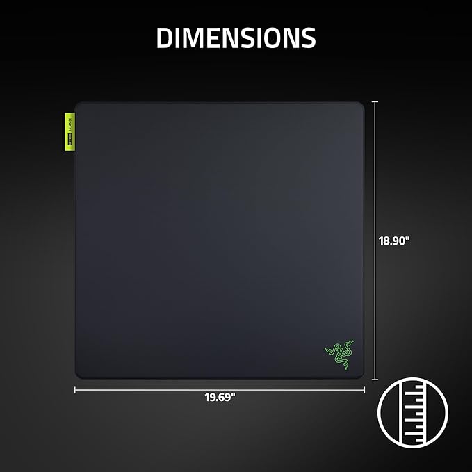 Razer Gigantus V2 Pro Soft Esports Gaming Mouse Pad (Balance) – Medium Friction Cloth Surface, Tracking Accuracy, GlideCore Foam, Anti Slip Base, Low-Profile Stiched Edges – Large