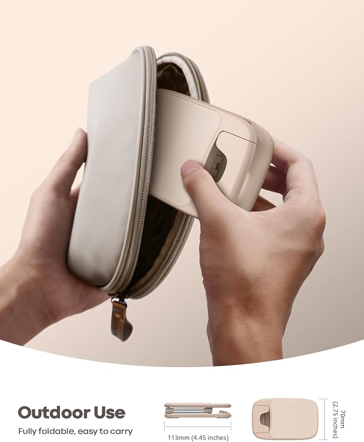 Lamicall Khaki Phone Holder for Desk - Cellphone Stand Khaki Desk Accessories Desktop Office Must Have Compatible Gifts for iPhone, 4-8'' Smartphone