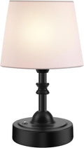 Portable Cordless Table Lamp, 5000mAh Rechargeable Battery Operated Bedside Lamps, 3-Level Dimmable Nightstand Lamp, Wireless Desk Lamps for Living Room Bedroom Office Patio Restaurants