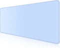 Dapesuom Large Gaming Mouse Pad, Extended Mouse Mat with Stitched Edges, Full Size Keyboard Pad with Non-Slip Base, Big XXL Computer Desk Mats for Gamer, Laptop, Office, 31.5 x 15.7in, Sky Blue