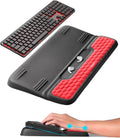 Vaydeer Keyboard Stand with Wrist Rest, Gaming Wrist Support Pad, Ergonomic Hand Rest Arm Soft Memory Foam for Palm Typing Comfort, Keyboard Riser Holder Lifter Computer Desk Accessory Office Home-Red