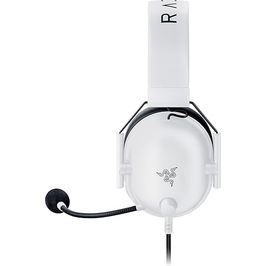Razer BlackShark V2 X PlayStation Gaming Headset: 50mm Drivers - Cardioid Mic - Lightweight - Comfortable, Noise Isolating Earcups - for PS5, Xbox Series X, PC, Switch via 3.5 mm Audio Jack - White
