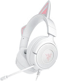 Razer Kraken Kitty V3 X Wired Gaming Headset: Kitty Ears - HyperClear Cardioid Mic - 40 mm Drivers - 7.1 Surround Sound - Comfy Ear Cushions - Cross-Platform via 3.5mm PC, PS5, Xbox, Switch 2 - White