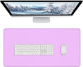Dapesuom Large Gaming Mouse Pad, Extended Mouse Mat with Stitched Edges, Full Size Keyboard Pad with Non-Slip Base, Big XXL Computer Desk Mats for Gamer, Laptop, Office, 31.5 x 15.7in, Purple