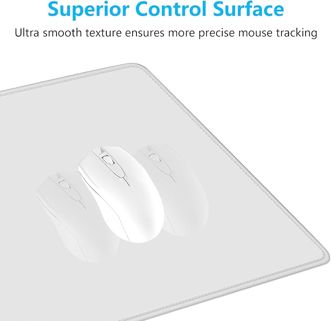 Dapesuom Large Gaming Mouse Pad, Extended Mouse Mat with Stitched Edges, Full Size Keyboard Pad with Non-Slip Base, Big XXL Computer Desk Mats for Gamer, Laptop, Office, 31.5 x 15.7in, Space Gray