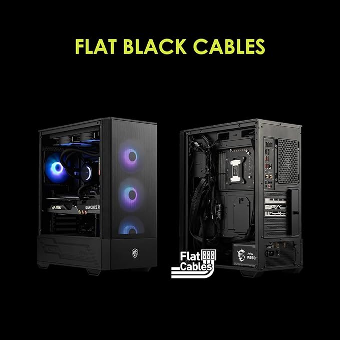 MSI MAG A650GL, Fully Modular Compact Gaming 650W Power Supply, 80+ Gold, ATX PSU, 10 Year Warranty