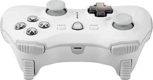 msi Force GC30V2 White Wireless Gaming Controller, Dual Vibration Motors, Dual Connection Modes, Interchangable D-Pads, Compatible with PC & Android