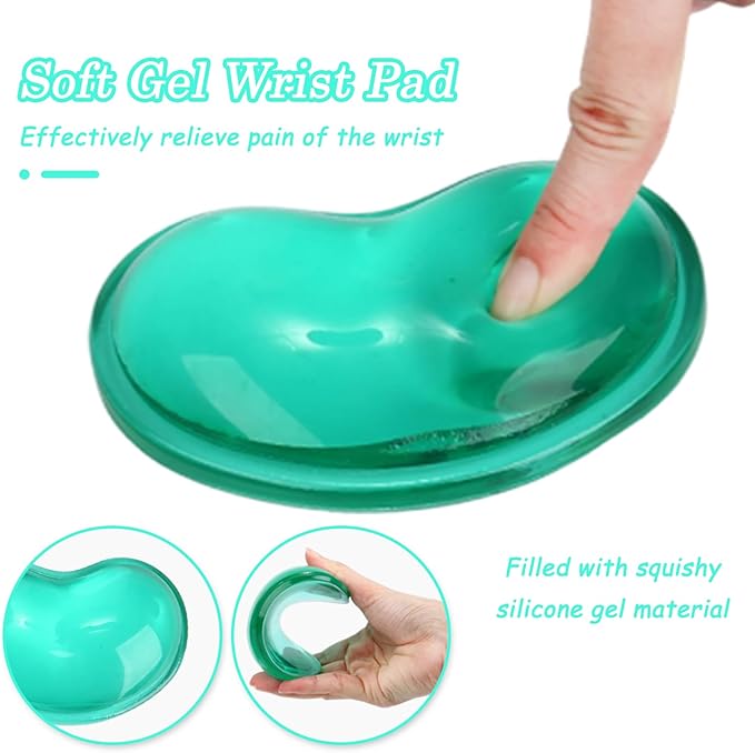 Gel Keyboard & Mouse Wrist Rest Set - Keyboard Wrist Rest Pad & Mouse Support for Office Gaming Pad Computer Laptop Ergonomic Comfortable Pain Relief- Pad Set (Mouse Support Set)