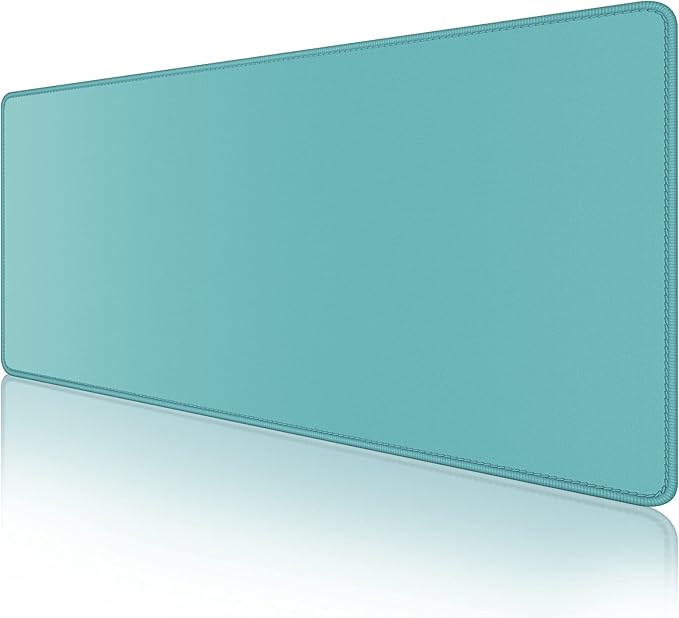 Dapesuom Large Gaming Mouse Pad, Extended Mouse Mat with Stitched Edges, Full Size Keyboard Pad with Non-Slip Base, Big XXL Computer Desk Mats for Gamer, Laptop, Office, 31.5 x 15.7in, Green