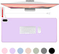 Konohan Heated Desk Pad Warm Mouse Pad, 5 Heating Level & 4 Hour Auto Shut-Off, PU Leather Warm Mouse Mat Heating Keyboard Gaming Mice Warmer Mat Only Supports 110v(Purple Color,31.5" X 13")
