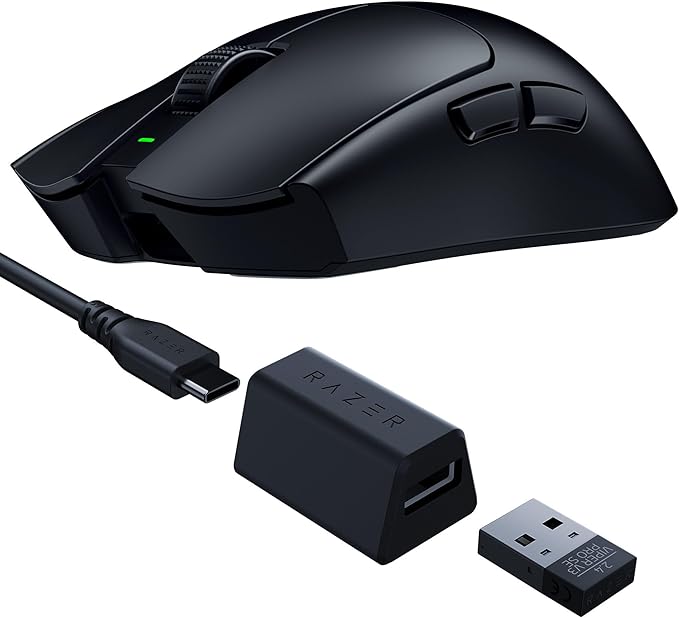 Razer Viper V3 Pro SE Wireless Gaming Mouse: 54g Lightweight - 1K Polling Dongle - 35K DPI Optical Sensor - Gen3 Optical Switches - Symmetrical Shape - 8 Programmable Controls - 95 Hr Battery - Black