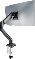 Single Monitor Arm Desk Mount，Gas Spring Monitors Arm for 17-32 inch Screens,Adjustable Computer Monitors Stand up to 4.4 to 19.8 lbs,Vesa Mount with Clamp and Grommet Base, VESA 75 & 100mm,Single