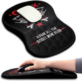 Hokafenle Ergonomic Mouse Pad Wrist Support with Massage Design, Wrist Rest Mousepad with Memory Foam&Non-Slip PU Base, Mouse Pads for Wireless Mouse & Desk (12x8 inch,Gen X)