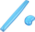Gel Keyboard & Mouse Wrist Rest Set - Keyboard Wrist Rest Pad & Mouse Support for Office Gaming Pad Computer Laptop Ergonomic Comfortable- Blue Pad Set