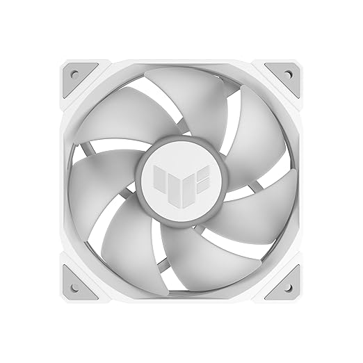 ASUS TUF Gaming TR120 120mm ARGB White Fan Triple Pack 28mm Fan Frame, 3.3mm H2O high Static Pressure, 77.4 CFM Airflow, Double-Layer LED Array, Flexible Side Pattern, Aura sync, PWM Control