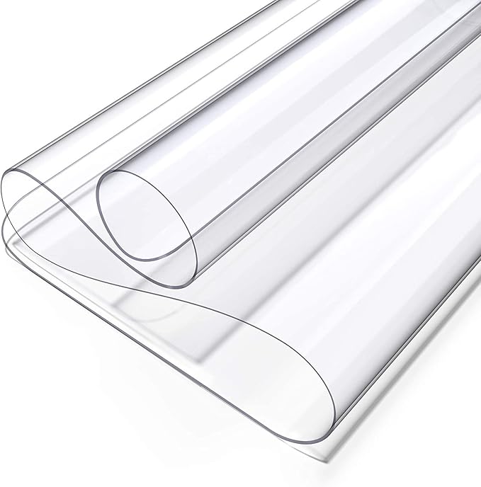 Oterri Clear Writing Desk Pad, 16’’x24” Heat Resistant Waterproof PVC Round Edge Durable Desk Protect Mat, Anti-Static Writing Mat Table Protector