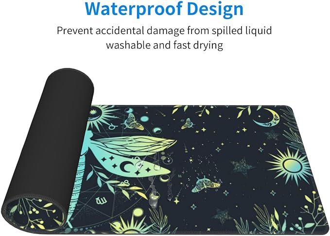Dragonfly Mouse Pad XL Large Mousepad Non Slip Rubber Base Desk Mat for Laptop Computer Gaming 31.5" X 12"