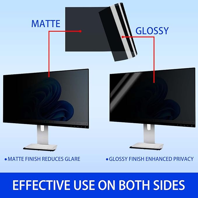 24 Inch Privacy Screen for Monitor with 16:9 Widescreen Monitor Blue Light Screen Protector - Anti-Glare - Anti-Scratch Protector Film for Data Confidentiality Privacy Shield [2 Pack]