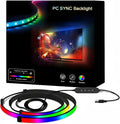 LED Strip Lights for 32-Inch PC Monitor, RGB Backlight for Screen Sync with Smart App Control, Gaming Room & Desk Decor, 4 Sides