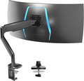 VIVO Premium Aluminum Heavy Duty Single Monitor Arm for Ultrawide Monitor up to 40 inches and 30 lbs, Desk Mount Stand, Pneumatic Height, Max VESA 100x100, Black, STAND-V110Q