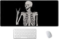 SSOIU Desk Mat,Large Mouse Pad 35.5" x 15.7" XXL Extended Gaming Mouse Pad Mat with Non-Slip Base Stitched Edge Mousepad for Computer,Office,Keyboard and Laptop - Skull Human Skeleton
