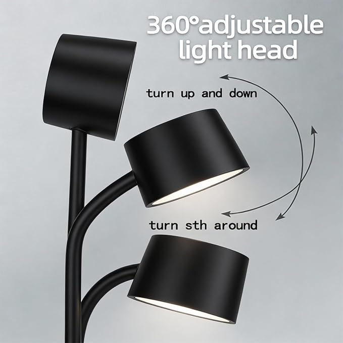 All-in-One Bedside Lamp with Wireless Charger, Digital Clock, Bluetooth Speaker & Adjustable Lighting - 15W Fast Wireless Charging, Dimmable 3 Color Modes, Flexible Gooseneck,HYT1772 Black.