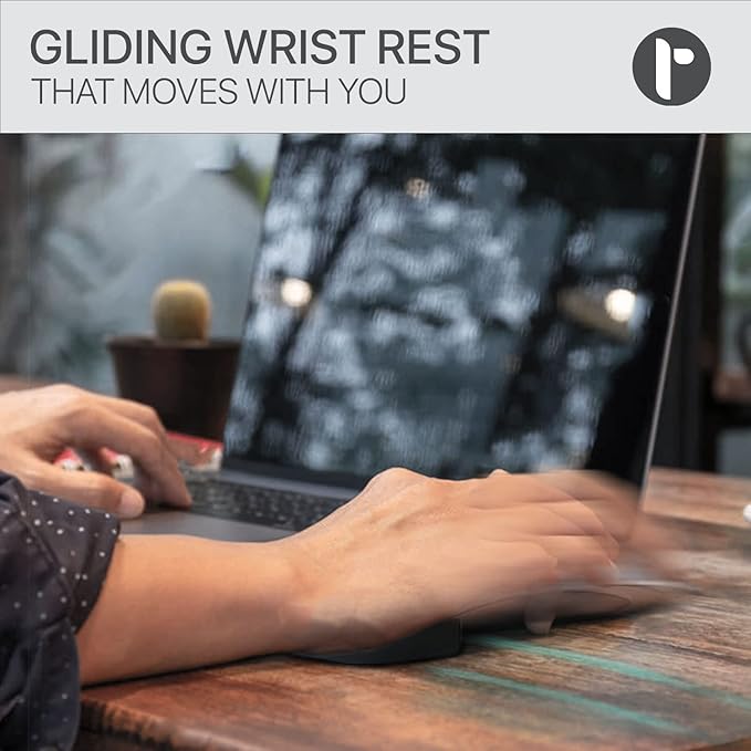 Glider V3 2025 Ergonomic Mouse Wrist Rest, Pink Sliding Palm Support for Women, Wrist Pad for Carpal Tunnel Comfort, Cute Cozy Desk Accessory for Home Office, Work, Study, and Daily Computer Use