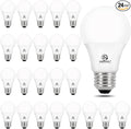 E ENERGETIC LIGHTING 24-Pack A19 LED Light Bulbs 60 Watt Equivalent, Cool White 4000K, E26 Medium Base, Non-Dimmable LED Light Bulb, ETL Listed