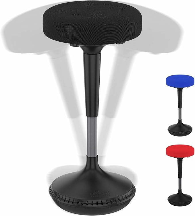 Wobble Stool Standing Desk, Flexible Seating Adjustable Office Ergonomic Seating, Wobble Stools for Alternative Classroom Seating, Active ADHD Chair, Wiggle Chairs