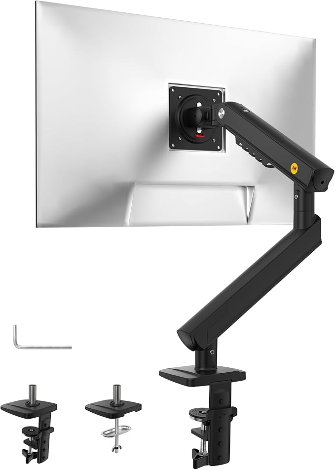 NB Single Computer Monitor Mount, Monitor Stand fits up to 32 Inch, Mechanical Spring Monitor Arm, VESA 75/100 mm, Model-A5(Black)