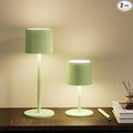 2-Pack Cordless Table Lamp, Portable LED Desk Lamps, 2 Adjustable Height, 4400mAh Battery Powered Rechargeable Light, 3 Color Stepless Dimming, for Restaurant, Bedroom, Outdoor Camping