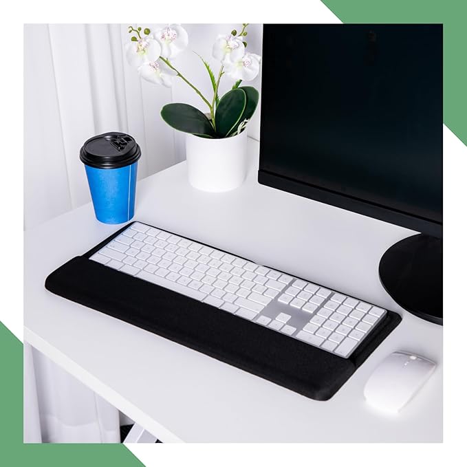 Weewooday Keyboard Wrist Rest for Pad Wrist Rest Stand Compatible with Wireless Keyboard with Numeric Keypad for Easy Typing(Compatible with Magic Keyboard 2 with Numeric Keypad, MQ052LL/A)