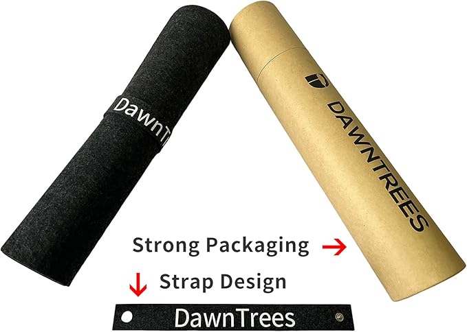 DAWNTREES Large Felt Desk Mat, 40''x16'' Non-Slip Full Desk Mouse Pad, Office Computer Desk Mat for Keyboard,100X40cm Felt Desktop Mat for Desk Pad Protector